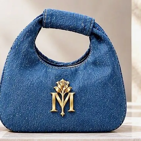 Denim IM Signature Handbag in Deep Indigo